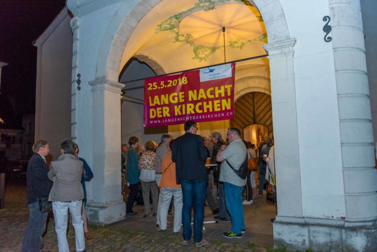 Zeigen, was Kirche alles ist und zur Auseinandersetzung anregen: An der «Langen Nacht der Kirchen» vom 28. Mai 2018 im Kanton Aargau. | © 2018 Werner Rolli
